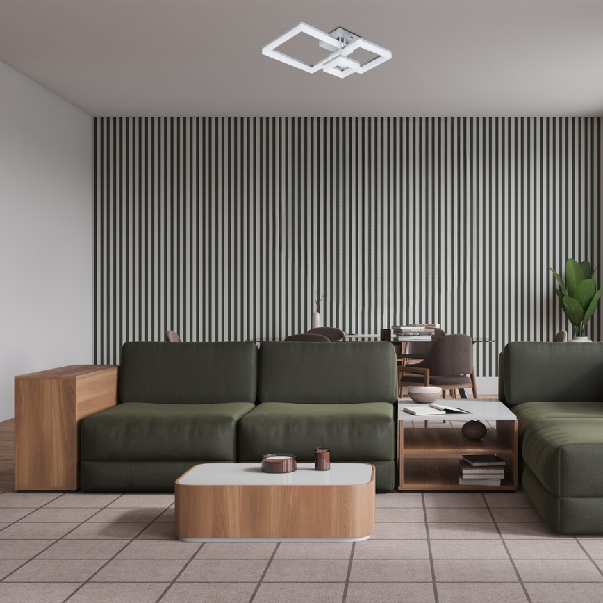 Rabalux - LED-kattovalaisin LED/22W/230V 3000/4000/6500K mattakromi 47x47 cm