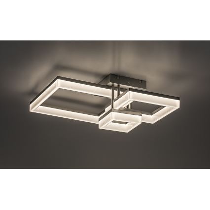 Rabalux - LED-kattovalaisin LED/22W/230V 3000/4000/6500K mattakromi 47x47 cm