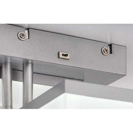 Rabalux - LED-kattovalaisin LED/22W/230V 3000/4000/6500K mattakromi 47x47 cm