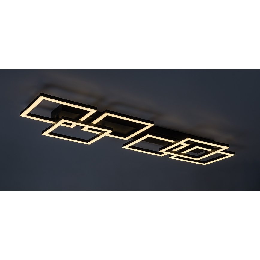 Rabalux - LED himmennettävä kattovalaisin LED/40W/230V 3000-6500K 33x100 cm musta + kaukosäädin