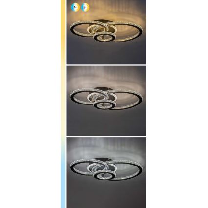 Rabalux - LED-himmennettävä kattovalaisin LED/40W/230V 3000-6500K + kaukosäädin 35x52 cm