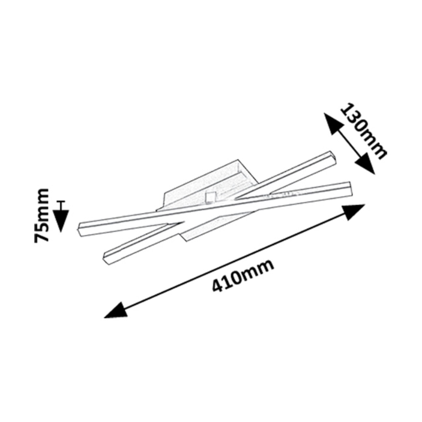Rabalux - LED-kattovalaisin LED/16W/230V 4000K 13x41 cm