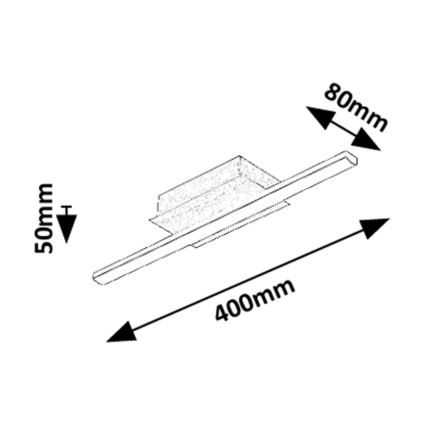 Rabalux - LED-kattovalaisin LED/8W/230V 4000K 8x40 cm