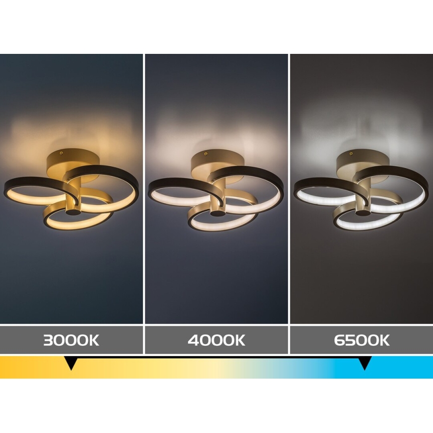 Rabalux - Himmennettävä LED-kattovalaisin LED/32W/230V 3000-6500K halkaisija 31 cm beige + kaukosäädin