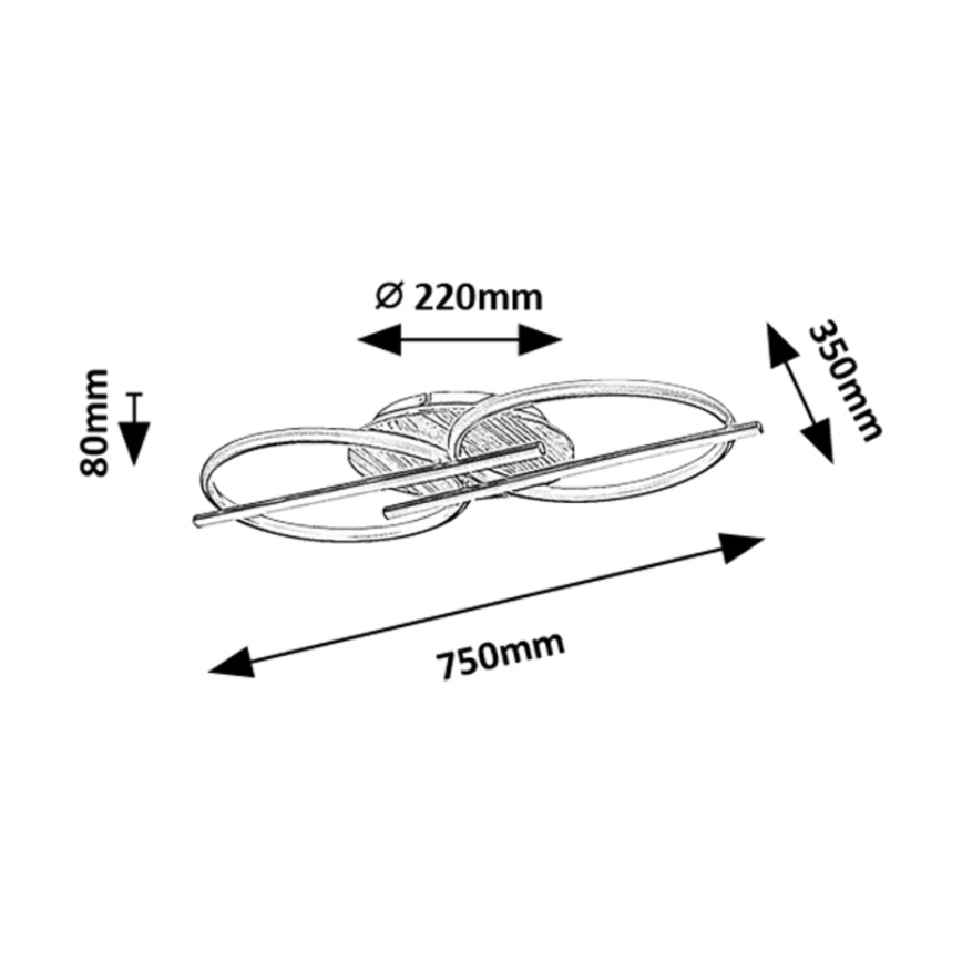 Rabalux - LED-kattovalaisin LED/40W/230V 3000/4000/6500K