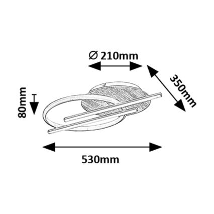 Rabalux - LED-kattovalaisin LED/40W/230V 3000/4000/6500K