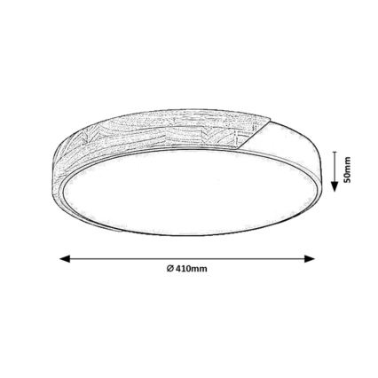 Rabalux - LED-kattovalaisin LED/24W/230V 4000K halkaisija 41 cm