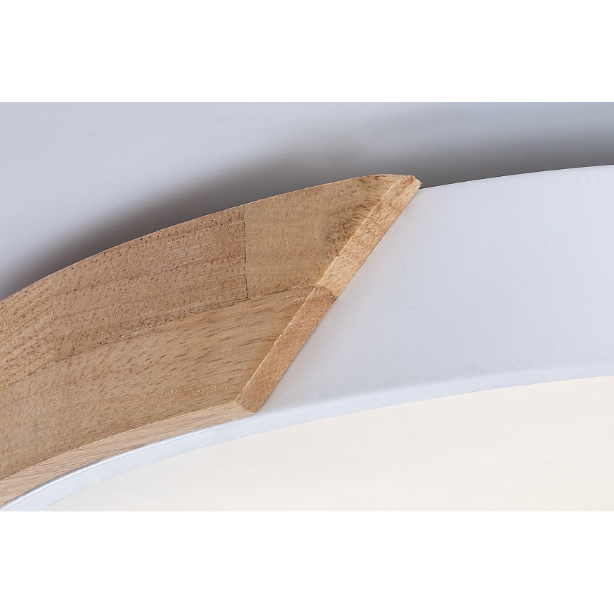 Rabalux - LED-kattovalaisin LED/24W/230V 3000K valkoinen/tammi halkaisija 61 cm