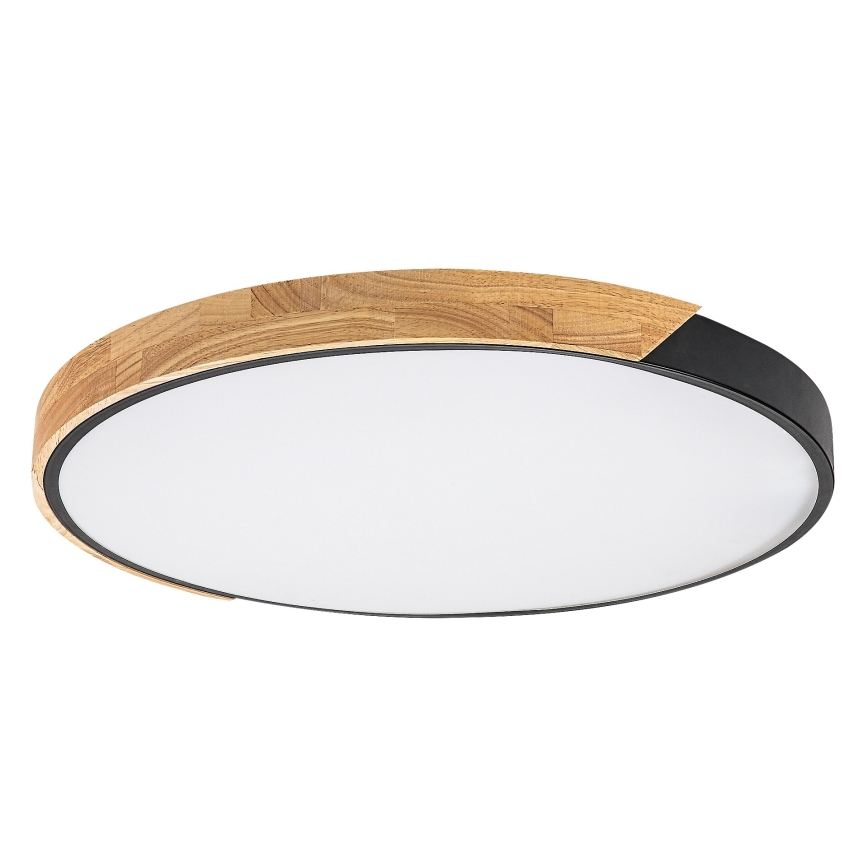 Rabalux - LED-kattovalaisin LED/42W/230V 3000/4000/6500K musta/tammi, halkaisija 61 cm