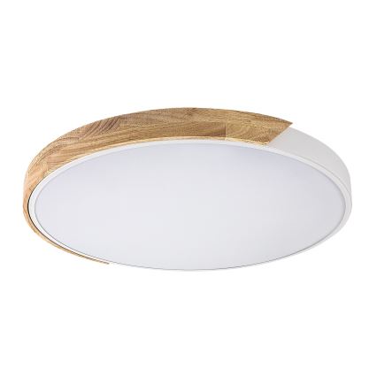 Rabalux - LED-kattovalaisin LED/40W/230V 3000/4000/6500K valkoinen/tammi, halkaisija 61 cm