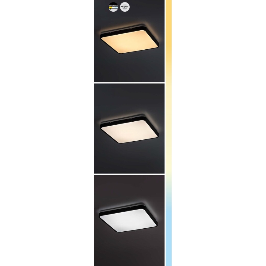 Rabalux - LED-kattovalaisin kylpyhuoneeseen LED/24W/230V 3000/4000/6000K IP44 29x29 cm valkoinen