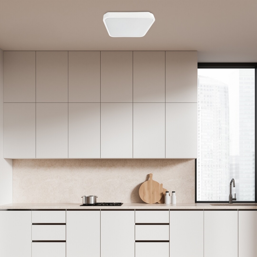 Rabalux - Himmennettävä kylpyhuoneen LED-kattovalaisin LED/36W/230V 3000-6000K IP44 42x42 cm valkoinen + kauko-ohjaus