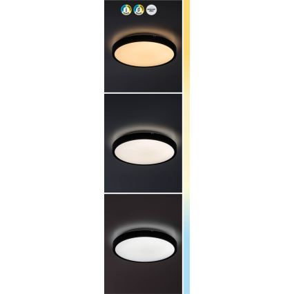 Rabalux - Himmennettävä kylpyhuoneen LED-kattovalaisin LED/24W/230V 3000-6000K IP44 halkaisija 35,5 cm valkoinen + kauko-ohjaus