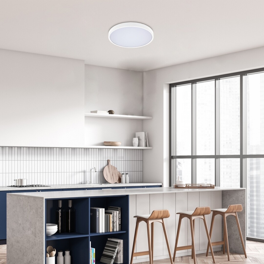 Rabalux - Himmennettävä kylpyhuoneen LED-kattovalaisin LED/36W/230V 3000-6000K IP44 halkaisija 42 cm valkoinen + kauko-ohjaus