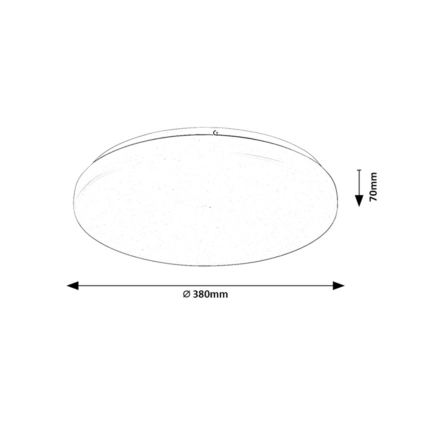 Rabalux - LED-himmennettävä kattovalaisin LED/34W/230V 3000-6500K Ø 38 cm + kaukosäädin