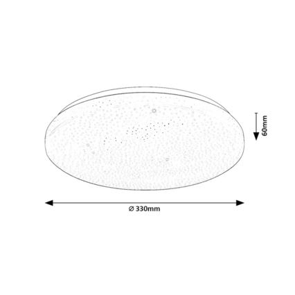 Rabalux - Himennettävä LED-kattovalaisin LED/22W/230V 3000-6500K halkaisija 33 cm + kaukosäädin