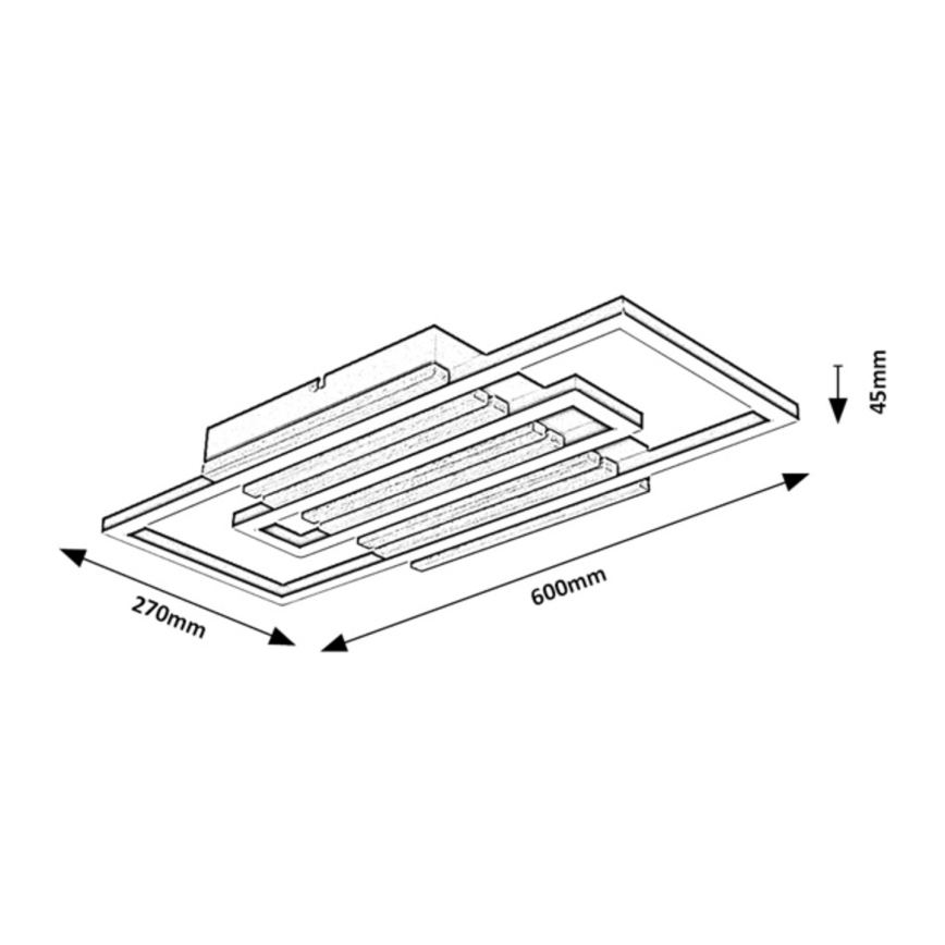 Rabalux - LED-kattovalaisin LED/28W/230V 3000/4500/6000K