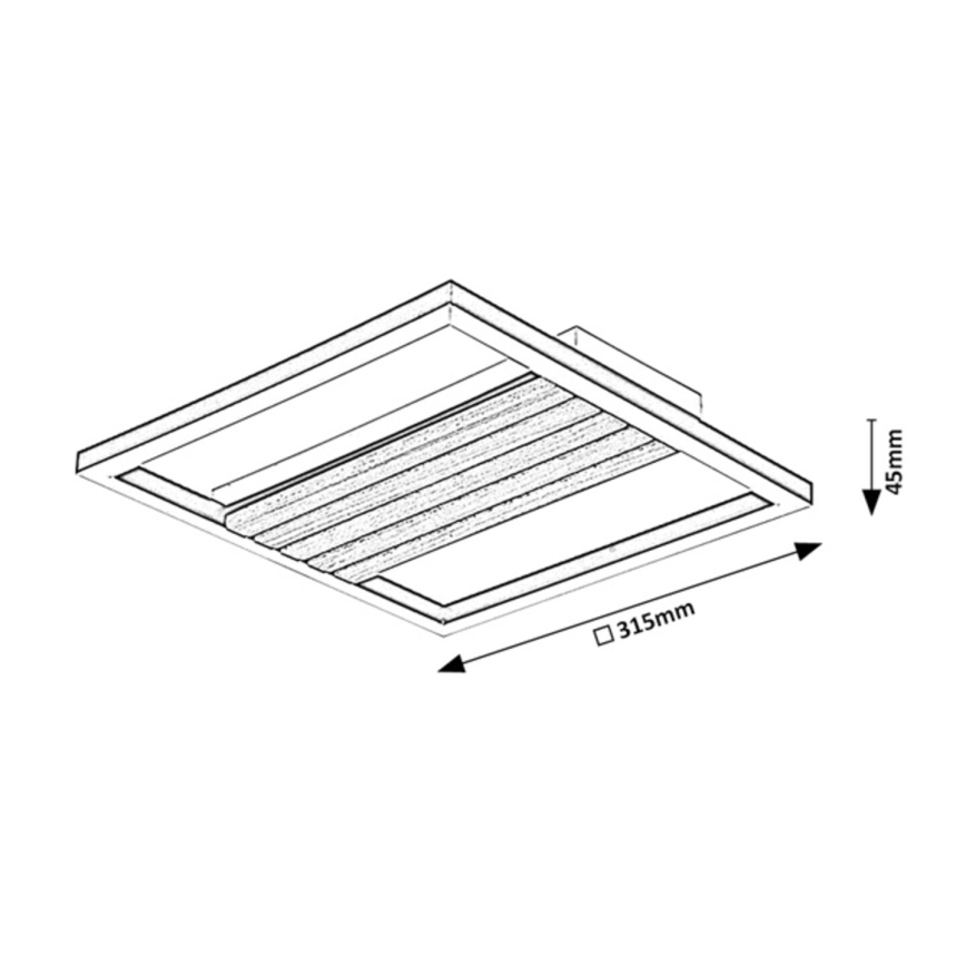 Rabalux - LED-kattovalaisin LED/26W/230V 3000/4500/6000K