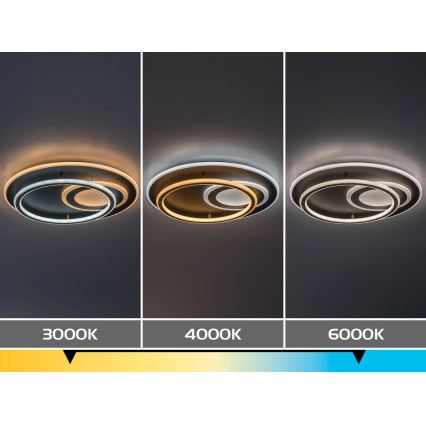 Rabalux - Himmennettävä LED-kattovalaisin LED/60W/230V 3000-6000K halkaisija 50 cm + kaukosäädin