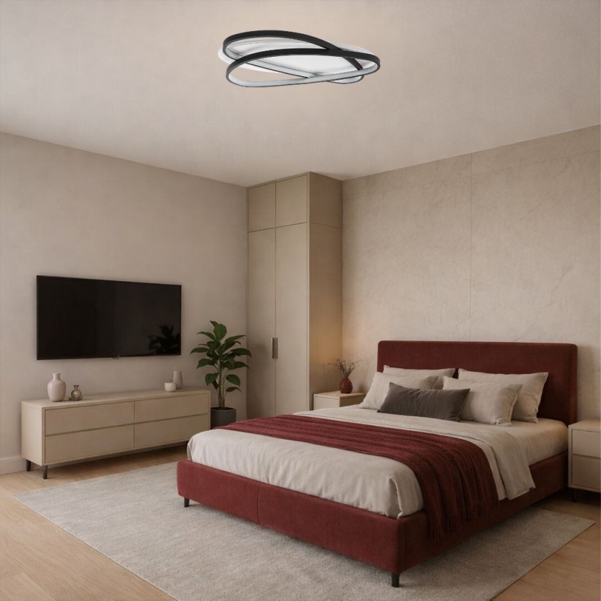 Rabalux - Himennettävä LED-kattovalaisin LED/57W/230V 3000-6000K 53x38 cm + kaukosäädin