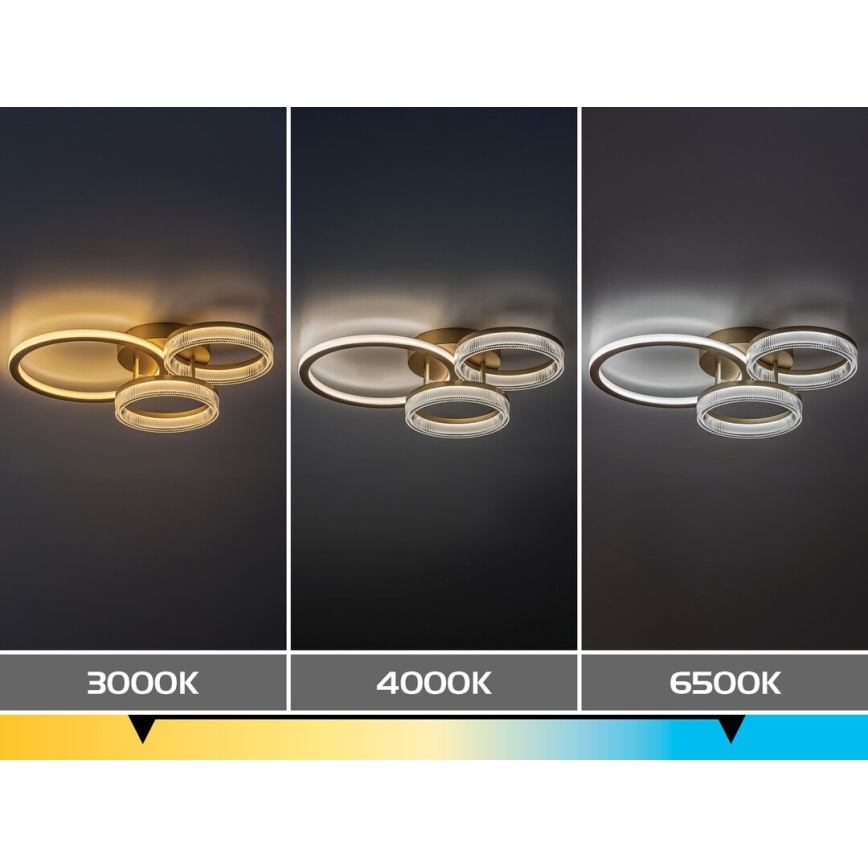 Rabalux - himmennettävä LED-kattovalaisin LED/38W/230V 3000-6500K 58,5x38 cm + kaukosäädin