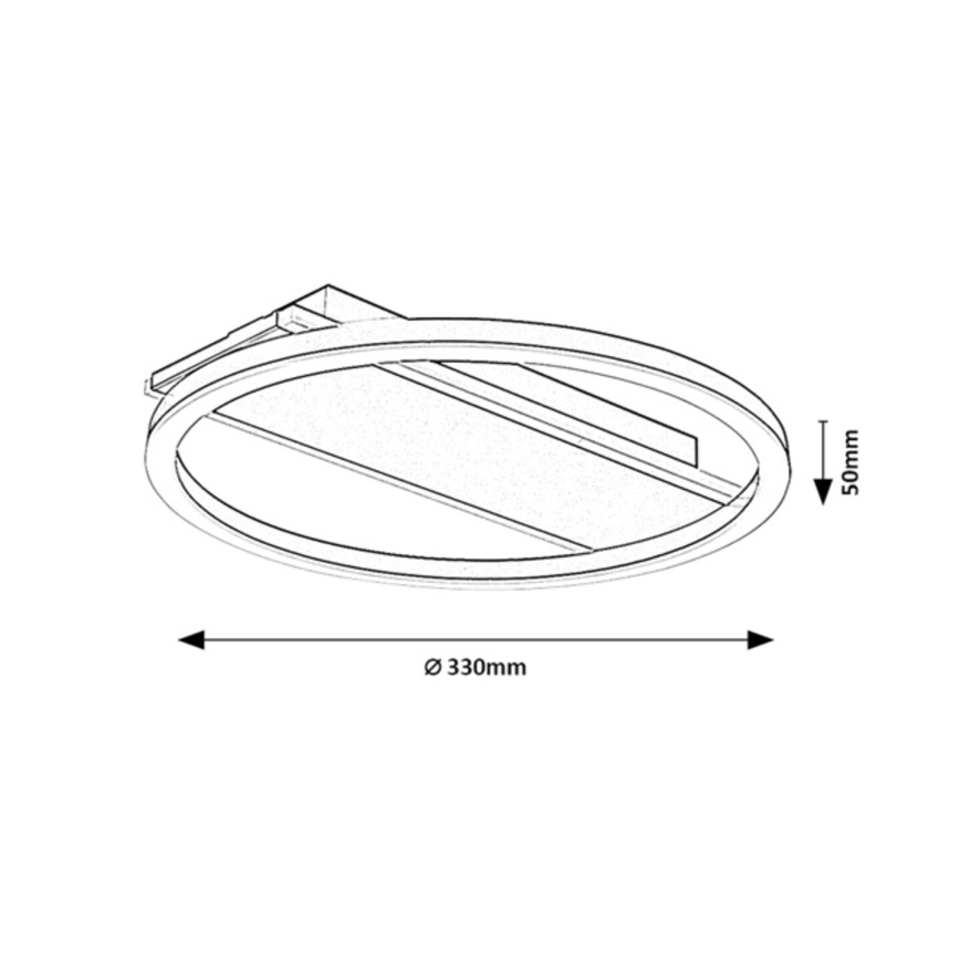 Rabalux - LED-kattovalaisin LED/24W/230V Ø 33 cm