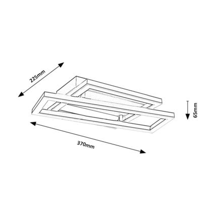 Rabalux - LED-kattovalaisin LED/24W/230V 37x22,5 cm