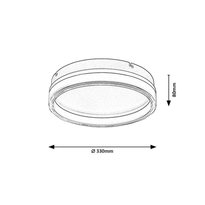 Rabalux - himmennettävä LED-kattovalaisin LED/18W/230V 3000-6500K halkaisija 33 cm + kaukosäädin