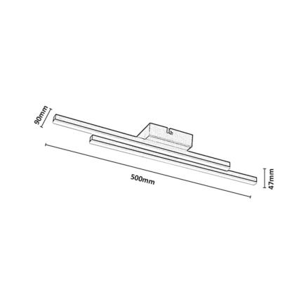 Rabalux - LED-kattovalaisin LED/12W/230V 3000K kullanvärinen