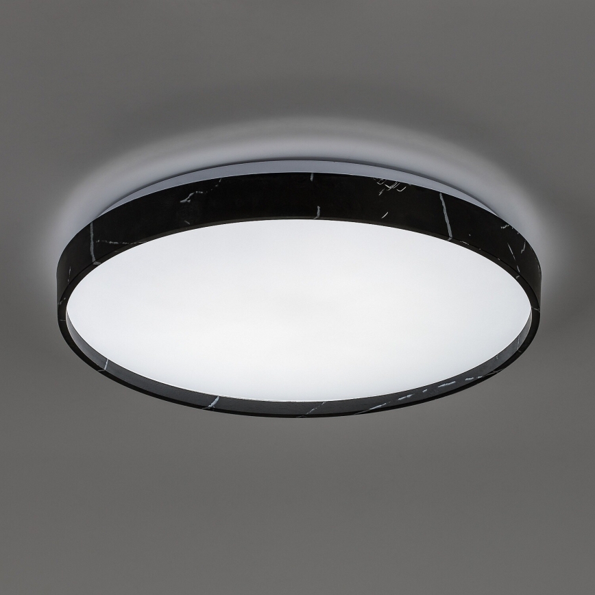 Rabalux - Himmennettävä LED-kattovalaisin LED/24W/230V 3000–6500 K halkaisija 38 cm musta + kaukosäädin