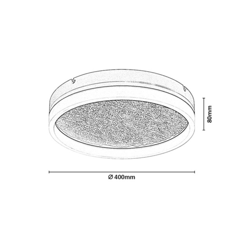 Rabalux - Himmennettävä kattovalaisin LED/24 W/230 V 3000–6500 K halkaisija 40 cm beige + kaukosäädin