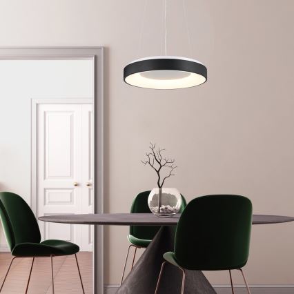 Rabalux - LED himmennettävä riippuvalaisin johdolla LED/38W/230V 3000-6500K musta + kaukosäädin