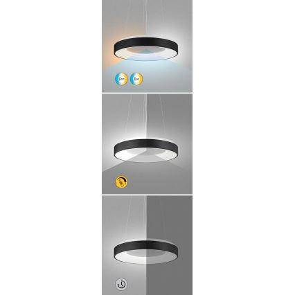 Rabalux - LED himmennettävä kattokruunu johdolla LED/38W/230V 3000-6500K valkoinen + kaukosäädin