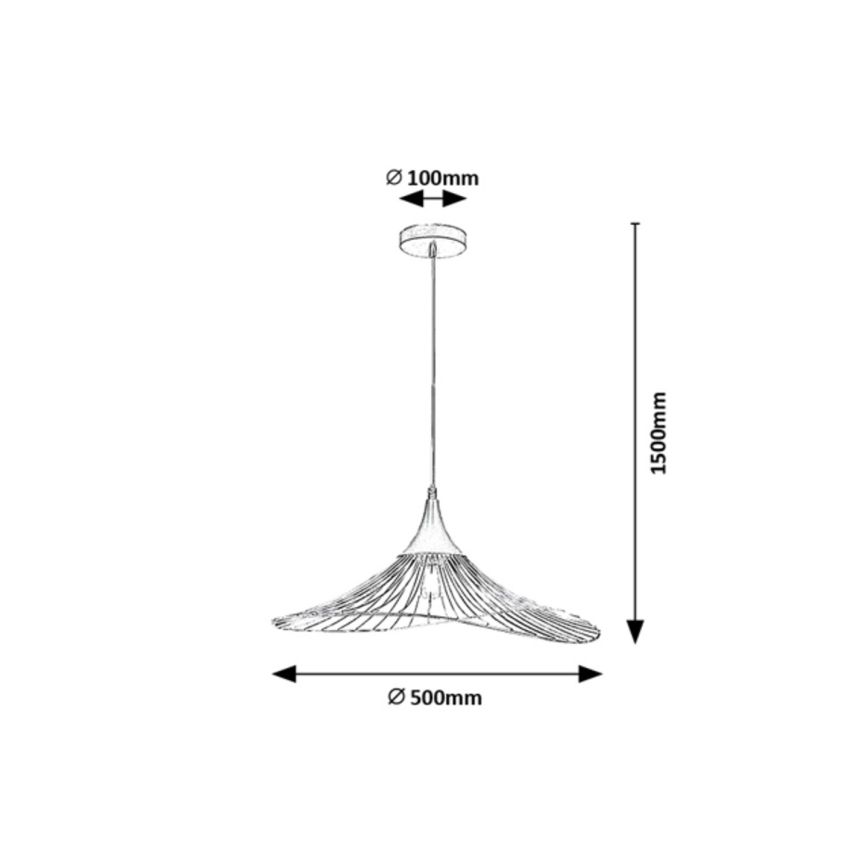 Rabalux - Kattokruunu johdossa 1xE27/60W/230V