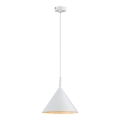 Rabalux 72008 - Riippuvalaisin vaijerilla 1xE27/40W/230V halkaisija 25 cm valkoinen