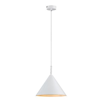 Rabalux 72008 - Riippuvalaisin vaijerilla 1xE27/40W/230V halkaisija 25 cm valkoinen
