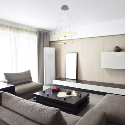 Rabalux - LED himmennettävä kattokruunu johdolla LED/55W/230V + kaukosäädin