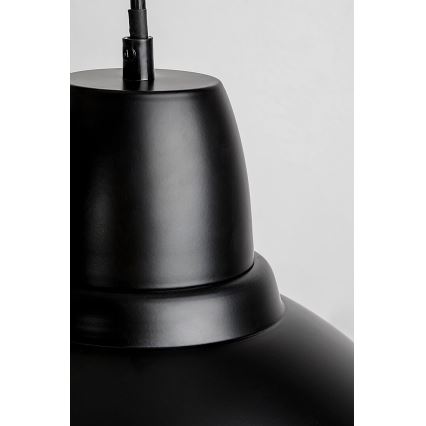 Rabalux - Riippuvalaisin vaijerilla 1xE27/60W/230V, halkaisija 36 cm, musta