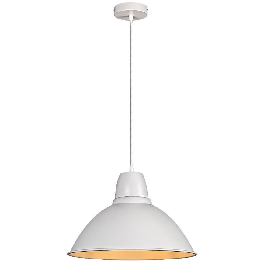 Rabalux - Riippuvalaisin vaijerilla 1xE27/60W/230V Ø 36 cm valkoinen
