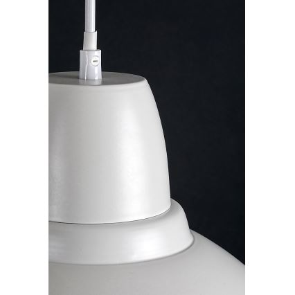 Rabalux - Riippuvalaisin vaijerilla 1xE27/60W/230V Ø 36 cm valkoinen