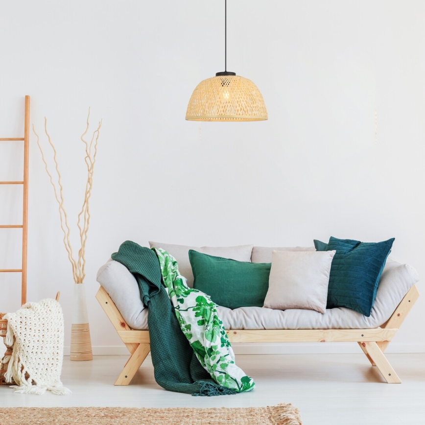 Rabalux - Kattokruunu johdossa 1xE27/25W/230V rottinki