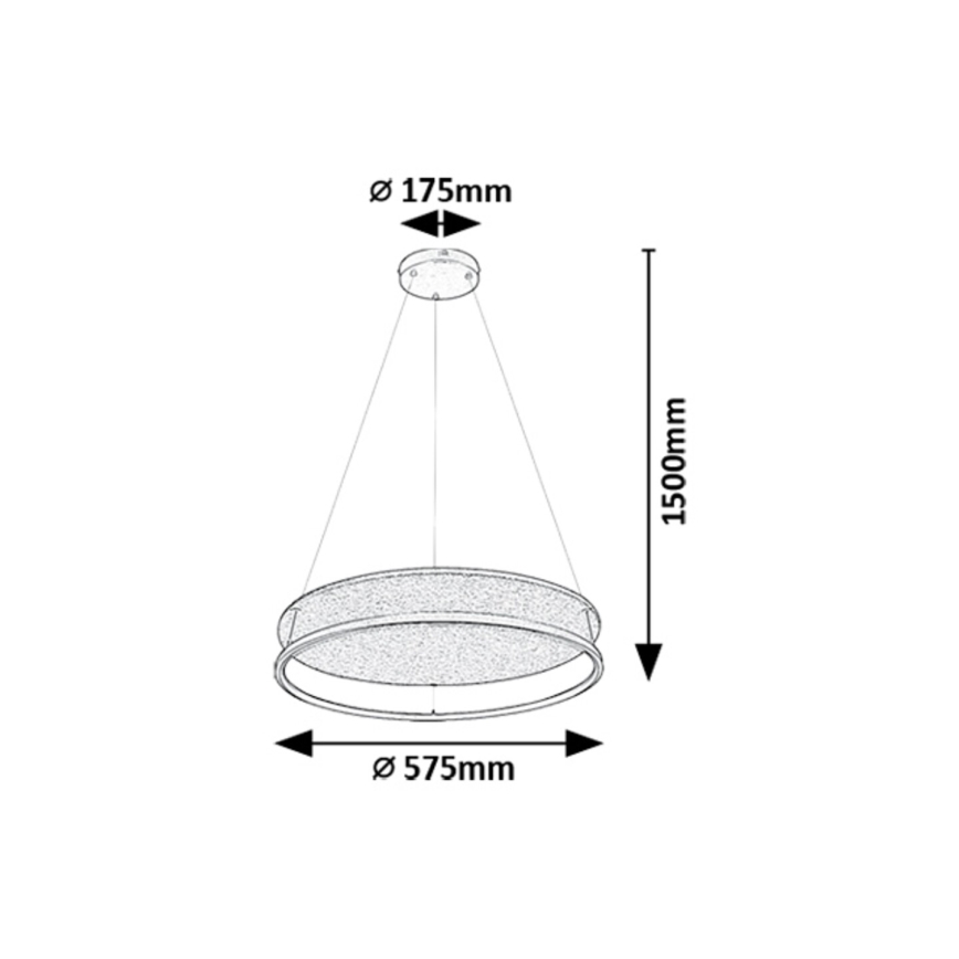 Rabalux - LED-riippuvalaisin johdolla LED/40W/230V 3000/4000K