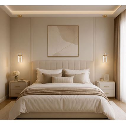 Rabalux - LED-riippuvalaisin vaijerilla LED/10W/230V 3000K kultainen