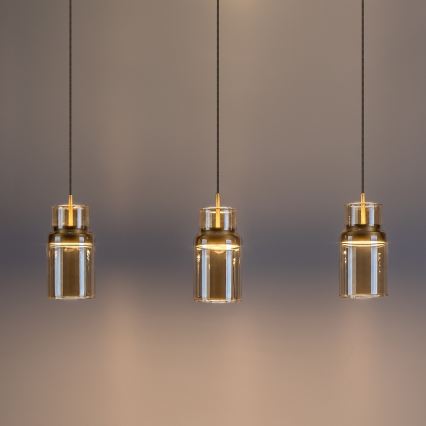 Rabalux - LED-riippuvalaisin vaijerilla LED/27W/230V 3000K kultainen