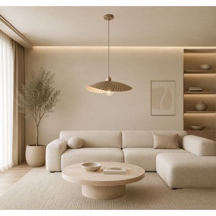 Rabalux - riippuvalaisin kaapelilla 1xE27/40W/230V beige
