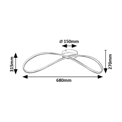 Rabalux - LED-kattovalaisin LED/30W/230V 3000K 27x68 cm