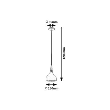 Rabalux - Kattokruunu johdossa 1xE27/40W/230V