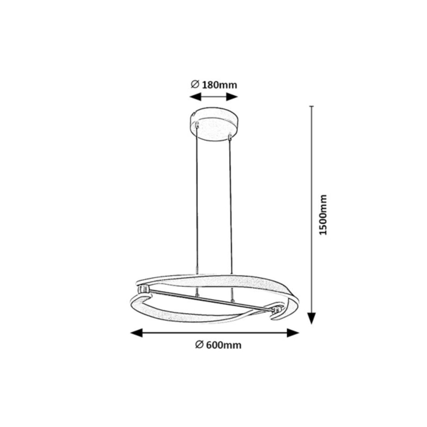 Rabalux - LED-riippuvalaisin vaijerilla LED/40W/230V 3000K