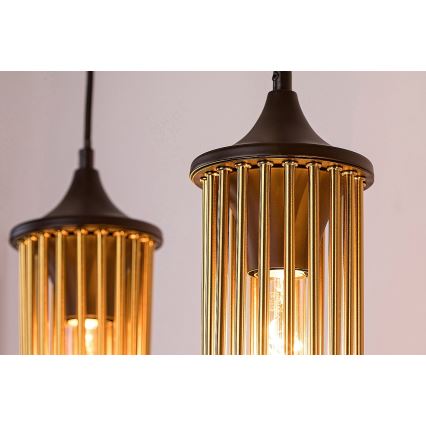 Rabalux - Kattokruunu johdossa 3xE27/40W/230V