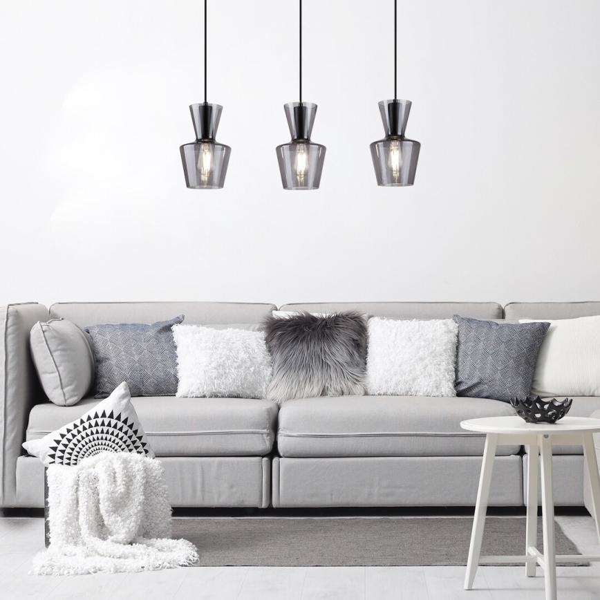 Rabalux - Kattokruunu johdossa 3xE27/60W/230V